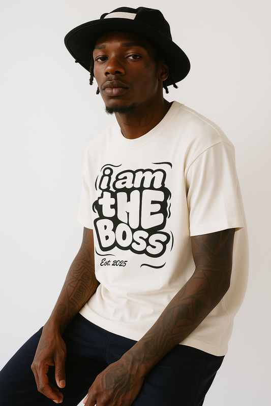 I Am The Boss – Bold Typography Graphic T-Shirt