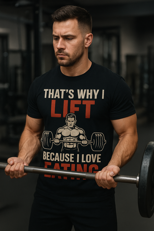 "Lift for Food Gym Meme T-Shirt"